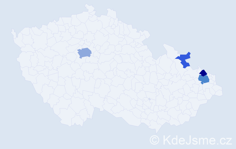 Příjmení: 'Plura', počet výskytů 11 v celé ČR