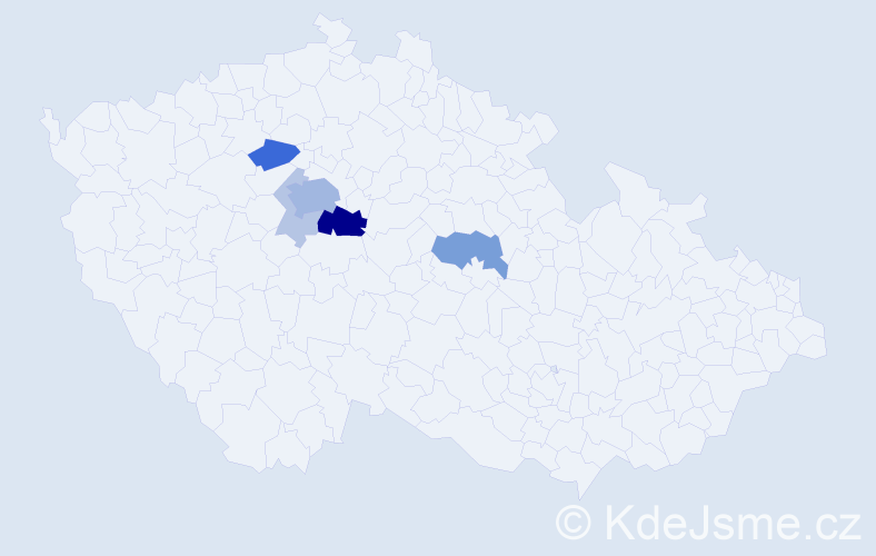 Příjmení: 'Trunc', počet výskytů 20 v celé ČR