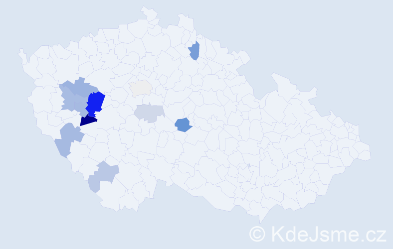 Příjmení: 'Prantner', počet výskytů 29 v celé ČR