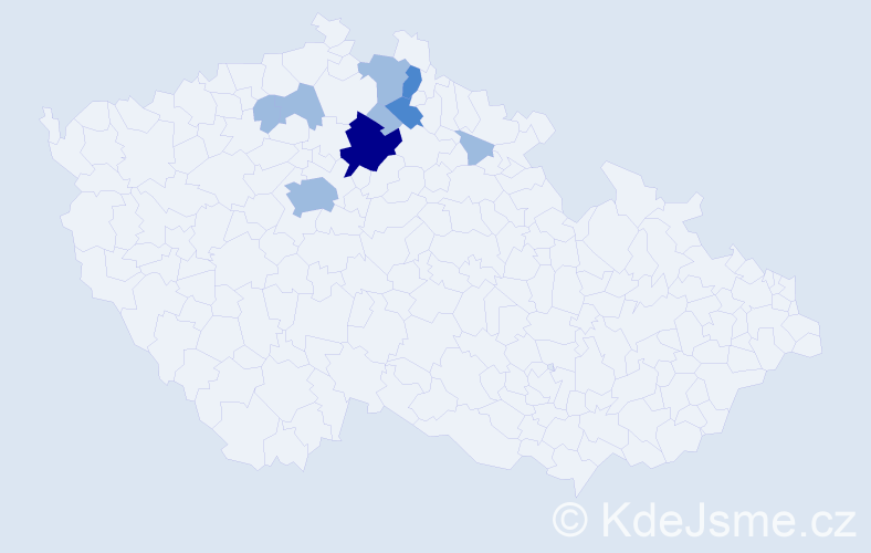 Příjmení: 'Klátik', počet výskytů 14 v celé ČR