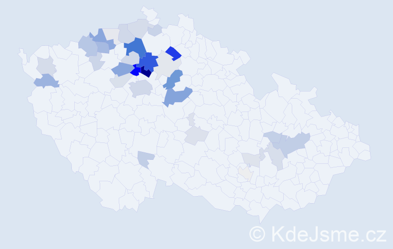 Příjmení: 'Prejza', počet výskytů 139 v celé ČR