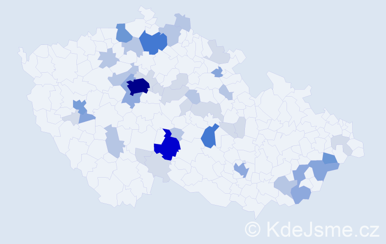 Příjmení: 'Leška', počet výskytů 126 v celé ČR