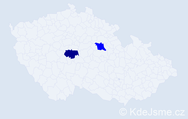 Příjmení: 'Valzová', počet výskytů 3 v celé ČR
