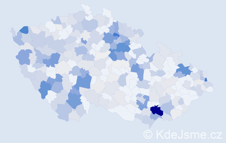 Příjmení: 'Rybová', počet výskytů 1134 v celé ČR