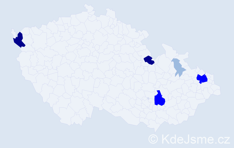 Příjmení: 'Labudík', počet výskytů 15 v celé ČR