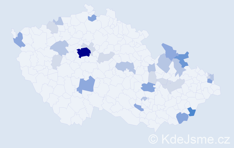 Příjmení: 'Krajči', počet výskytů 83 v celé ČR