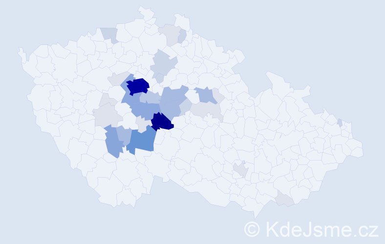 Příjmení: 'Kakosová', počet výskytů 119 v celé ČR