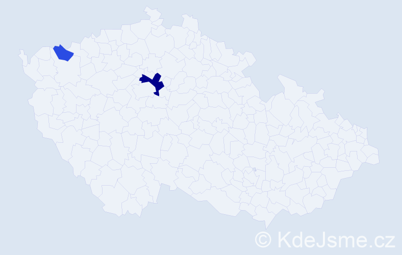 Příjmení: 'Drevko', počet výskytů 5 v celé ČR