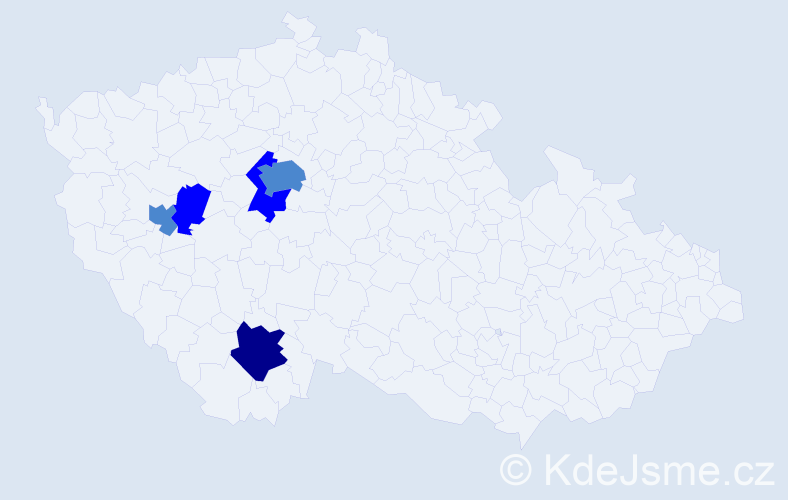 Příjmení: 'Milštain', počet výskytů 14 v celé ČR