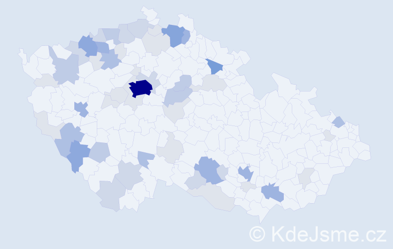Příjmení: 'Keilová', počet výskytů 154 v celé ČR