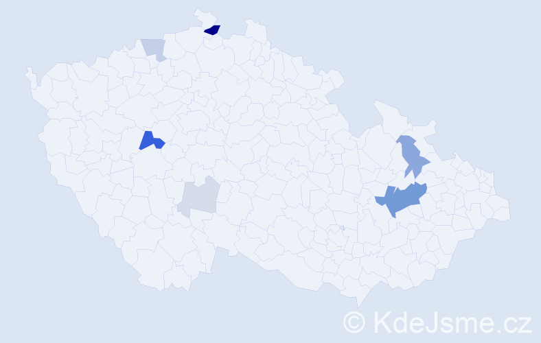Příjmení: 'Krajzinger', počet výskytů 23 v celé ČR