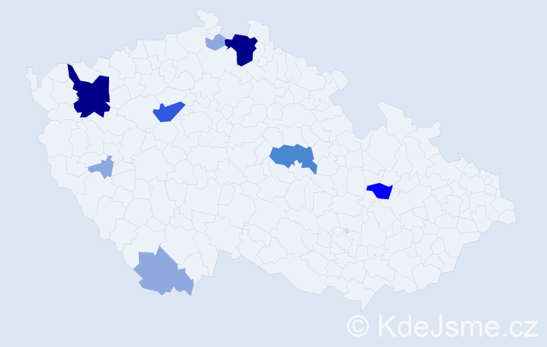 Příjmení: 'Brozová', počet výskytů 23 v celé ČR