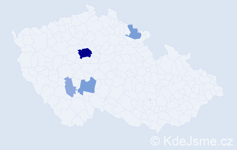 Příjmení: 'Elhenická', počet výskytů 12 v celé ČR