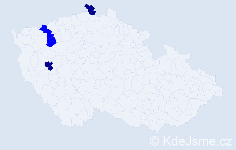 Příjmení: 'Čambalík', počet výskytů 8 v celé ČR