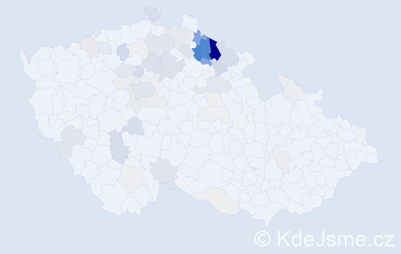 Příjmení: 'Mejsnarová', počet výskytů 219 v celé ČR