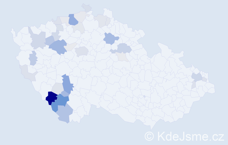 Příjmení: 'Bělecká', počet výskytů 98 v celé ČR