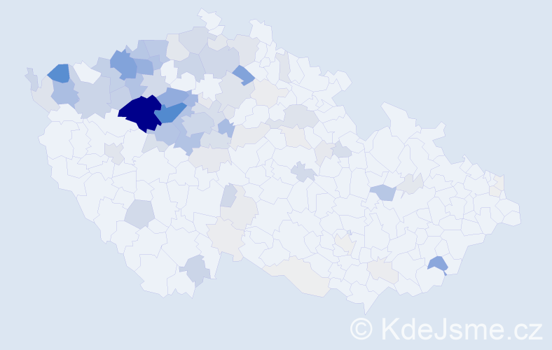 Příjmení: 'Hamouz', počet výskytů 496 v celé ČR