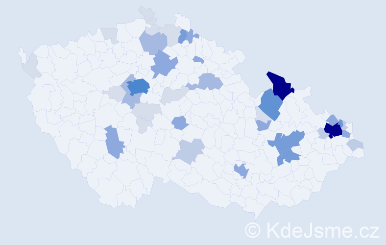 Příjmení: 'Nitsche', počet výskytů 147 v celé ČR