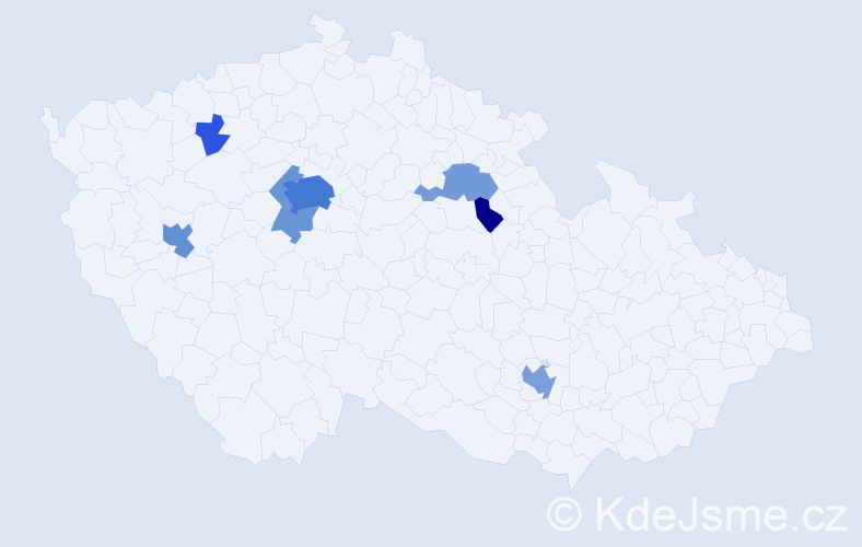 Příjmení: 'Pylypchuk', počet výskytů 34 v celé ČR