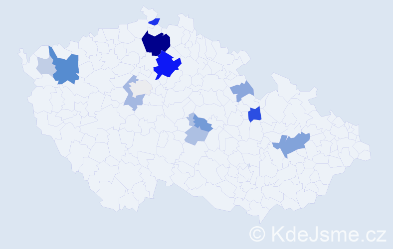 Příjmení: 'Flusek', počet výskytů 39 v celé ČR