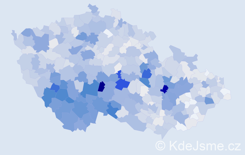 Příjmení: 'Švec', počet výskytů 4650 v celé ČR