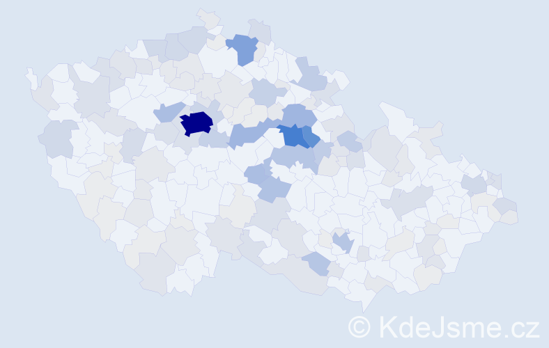 Příjmení: 'Roček', počet výskytů 559 v celé ČR