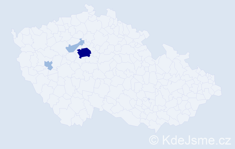 Příjmení: 'Kozachuk', počet výskytů 7 v celé ČR