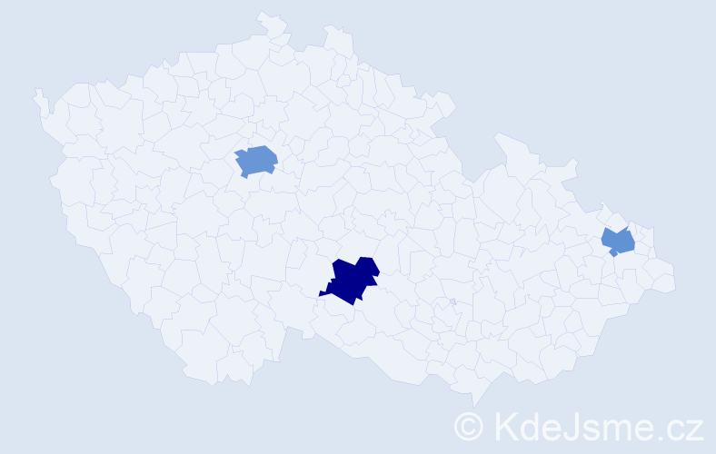 Příjmení: 'Azatyan', počet výskytů 5 v celé ČR