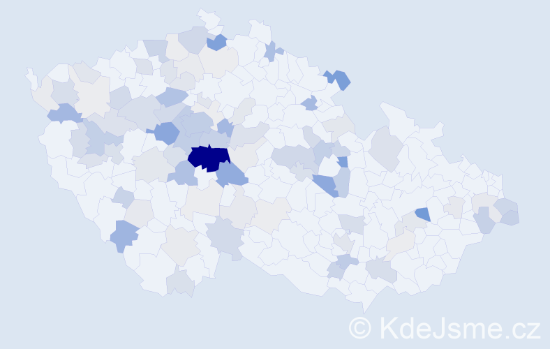 Příjmení: 'Kubásek', počet výskytů 327 v celé ČR