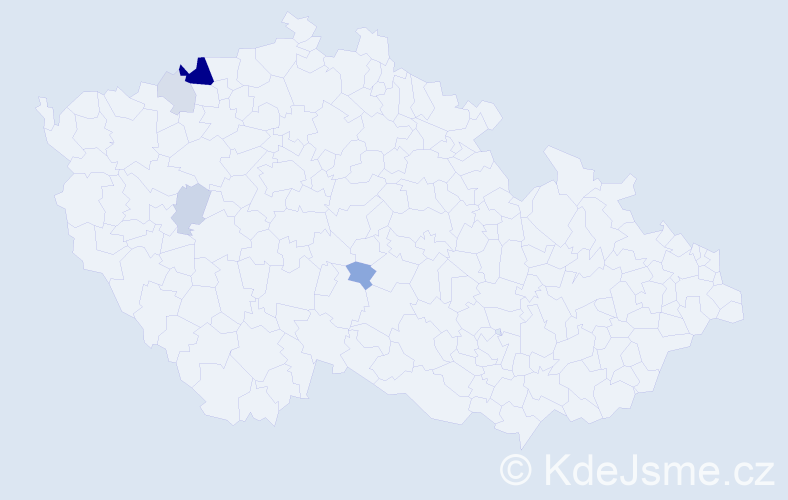 Příjmení: 'Kendrala', počet výskytů 14 v celé ČR
