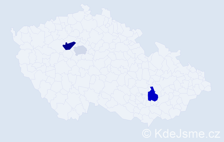 Příjmení: 'Kupchyk', počet výskytů 4 v celé ČR