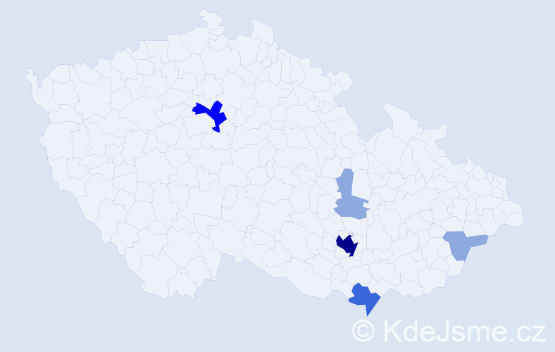 Příjmení: 'Drštková', počet výskytů 19 v celé ČR