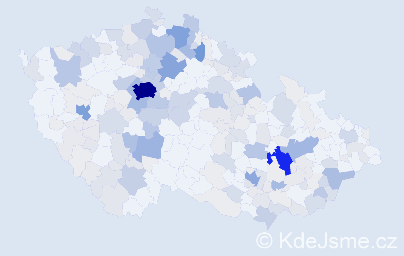Příjmení: 'Buriánek', počet výskytů 958 v celé ČR