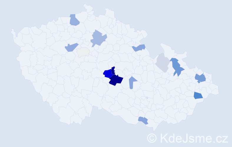 Příjmení: 'Neuvirthová', počet výskytů 53 v celé ČR