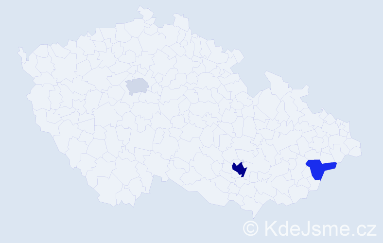Příjmení: 'Osers', počet výskytů 7 v celé ČR