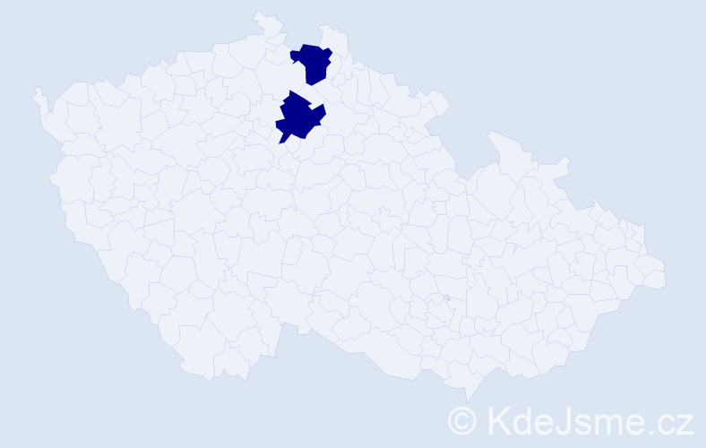 Příjmení: 'Bureti', počet výskytů 2 v celé ČR