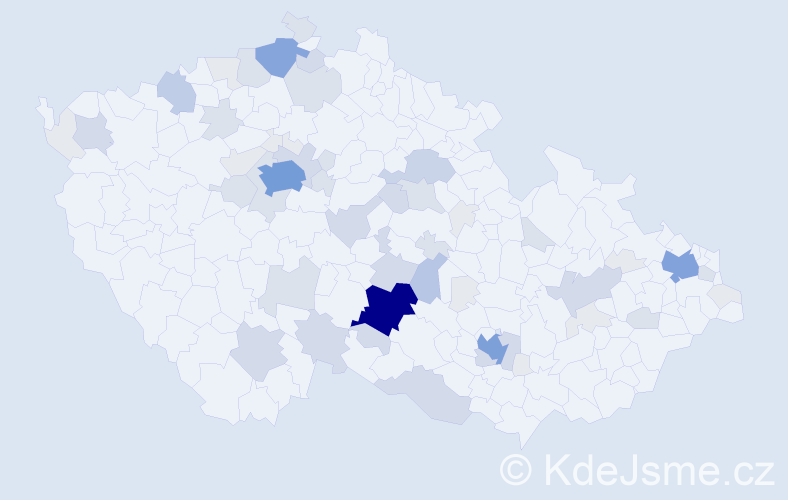 Příjmení: 'Rychtecký', počet výskytů 196 v celé ČR