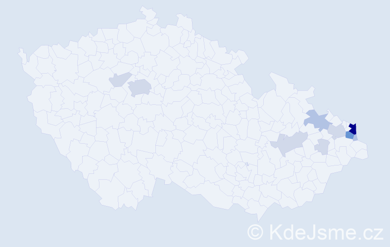 Příjmení: 'Pieczková', počet výskytů 31 v celé ČR