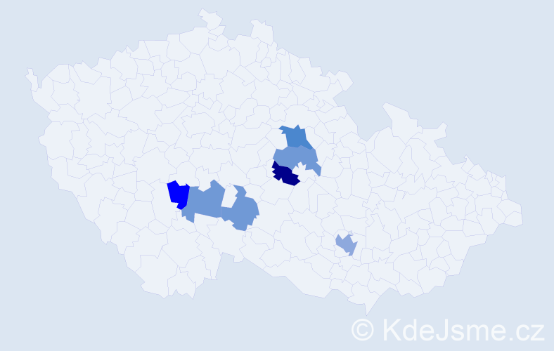 Příjmení: 'Ilich', počet výskytů 20 v celé ČR