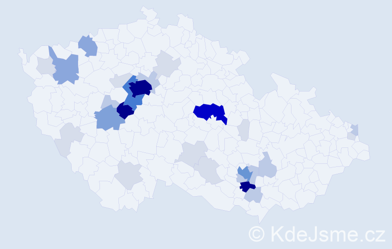 Příjmení: 'Drobílková', počet výskytů 125 v celé ČR