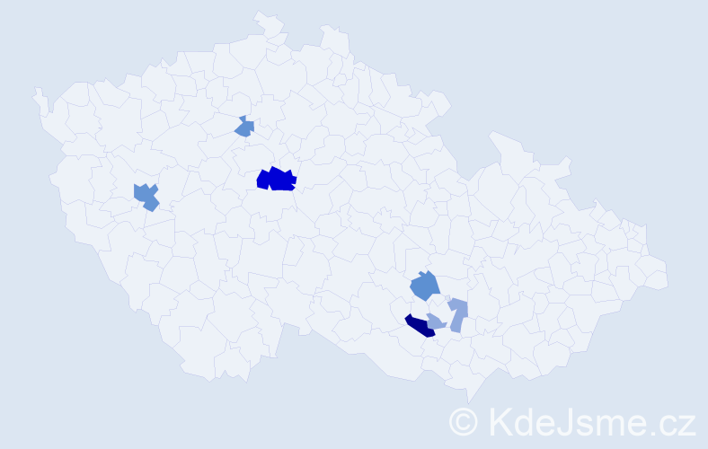 Příjmení: 'Kasynets', počet výskytů 13 v celé ČR