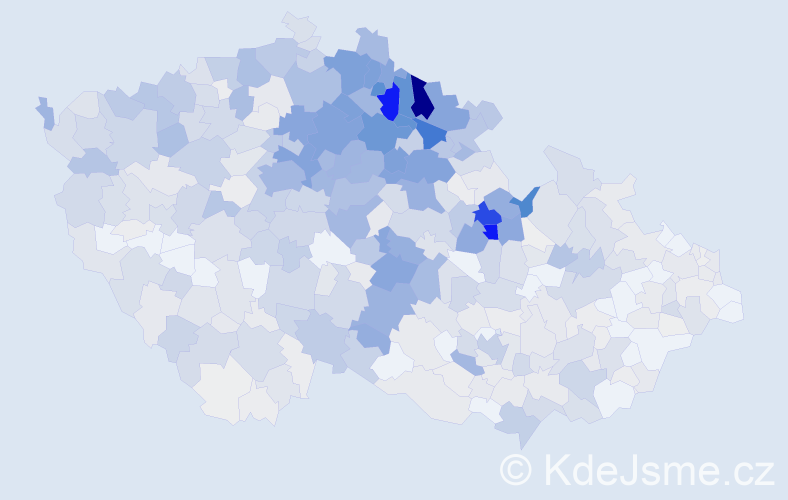 Příjmení: 'Stránská', počet výskytů 3023 v celé ČR