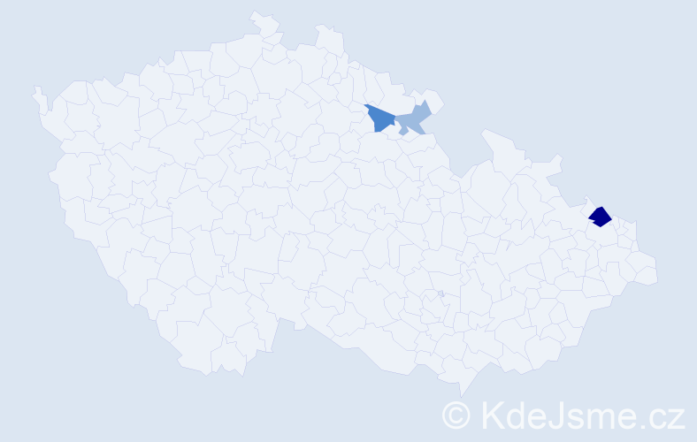 Příjmení: 'Küffel', počet výskytů 7 v celé ČR