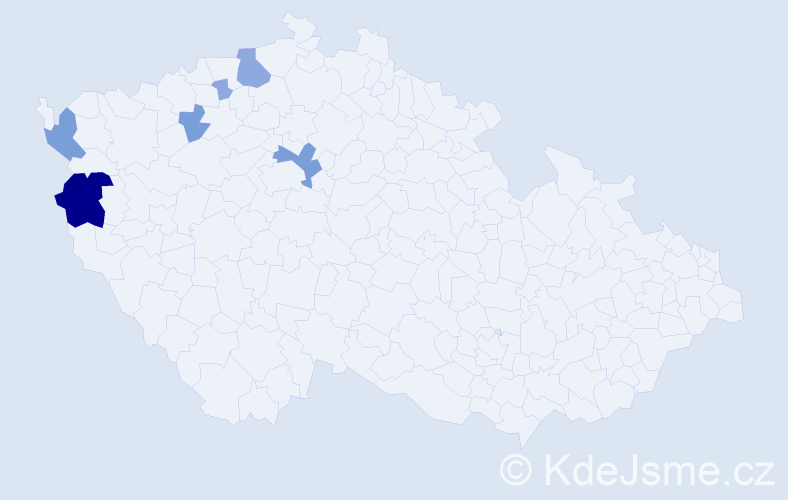 Příjmení: 'Sudorová', počet výskytů 15 v celé ČR