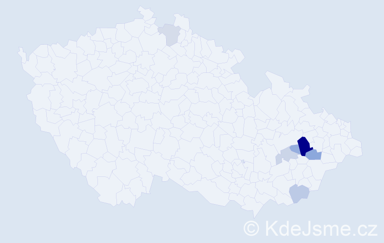 Příjmení: 'Krasňák', počet výskytů 22 v celé ČR