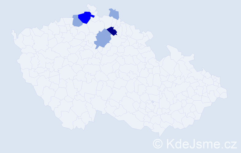 Příjmení: 'Nayperk', počet výskytů 14 v celé ČR