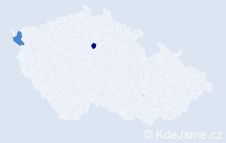 Příjmení: 'Liszy', počet výskytů 4 v celé ČR