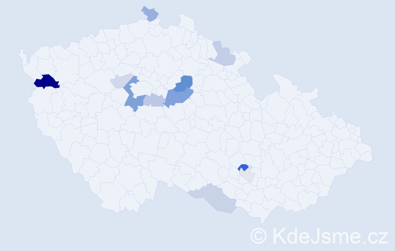 Příjmení: 'Matyasko', počet výskytů 21 v celé ČR