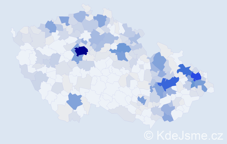 Příjmení: 'Bittner', počet výskytů 1014 v celé ČR