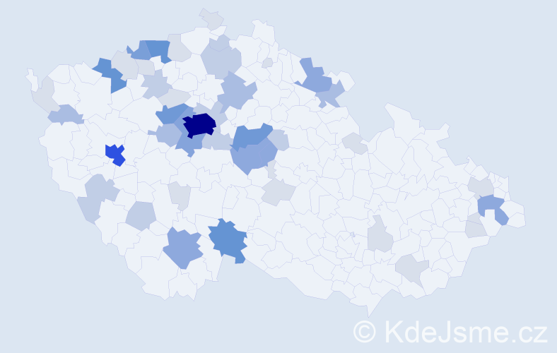 Příjmení: 'Tyšer', počet výskytů 146 v celé ČR